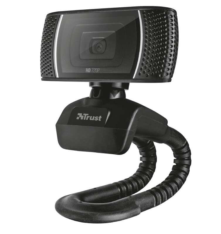 Trust Webcam Con Microfono Hd 720P 8Mp Trino - Sujecion Flexible - Cable Usb 1.43M